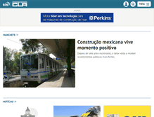 Tablet Screenshot of construcaolatinoamericana.com